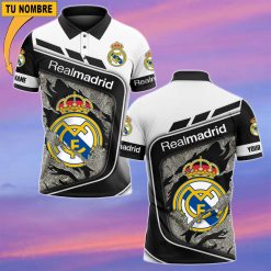 Real Madrid – Polo Estilo deportivo con Nombre Personalizado
