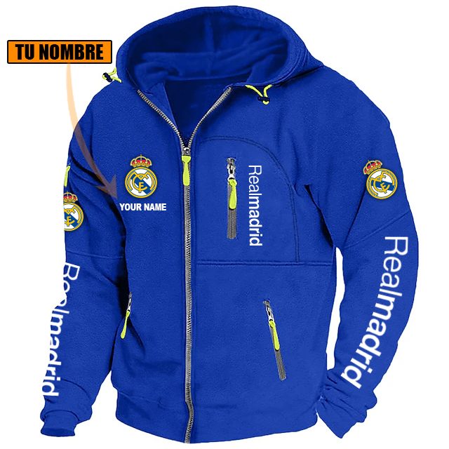 Real Madrid – Chaqueta con cremallera Edición Especial con Nombre Personalizado Real Madrid – Chaqueta con cremallera Edición Especial con Nombre Personalizado