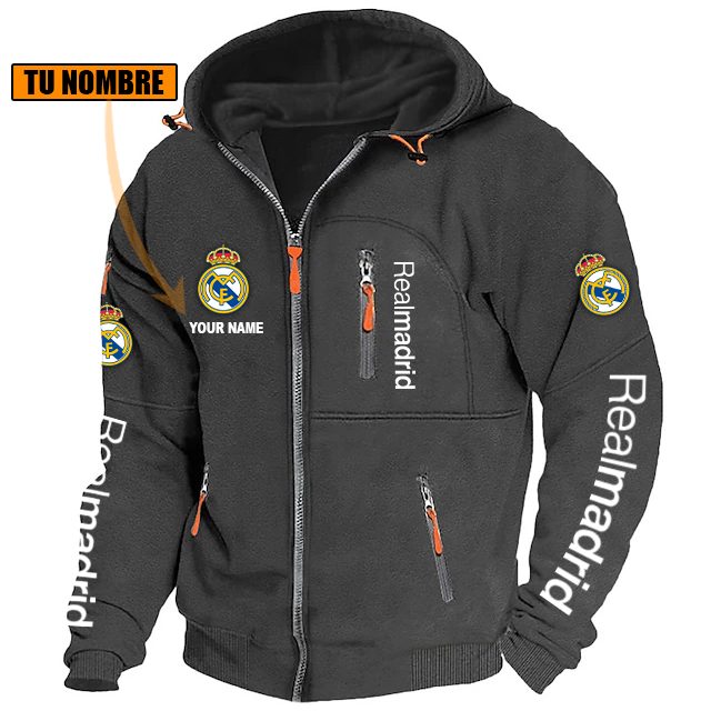 Real Madrid – Chaqueta con cremallera Edición Especial con Nombre Personalizado Real Madrid – Chaqueta con cremallera Edición Especial con Nombre Personalizado