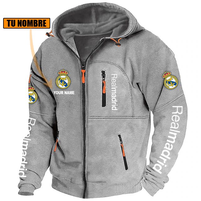 Real Madrid – Chaqueta con cremallera Edición Especial con Nombre Personalizado Real Madrid – Chaqueta con cremallera Edición Especial con Nombre Personalizado