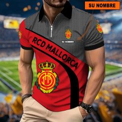 Real Mallorca – Polo con cremallera Nuevo estilo con Nombre Personalizado