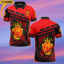 Real Mallorca – Polo Estilo deportivo con Nombre Personalizado