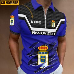 Real Oviedo – Polo con cremallera Edición Especial con Nombre Personalizado