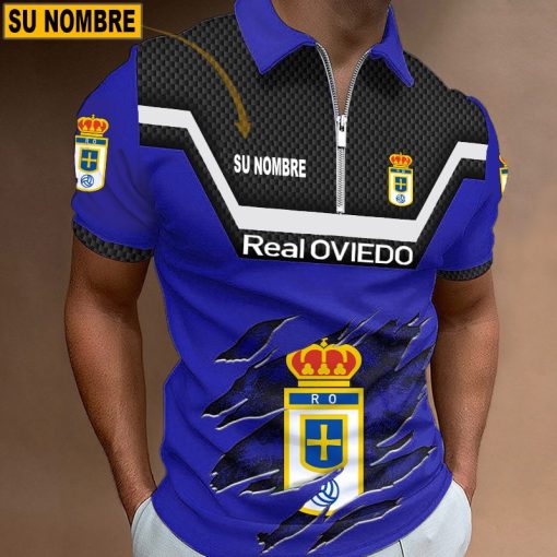Real Oviedo – Polo con cremallera Edición Especial con Nombre Personalizado