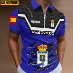 Real Oviedo – Polo con cremallera Edición Especial con Nombre Personalizado