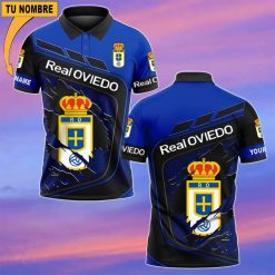 Real Oviedo – Polo Estilo deportivo con Nombre Personalizado