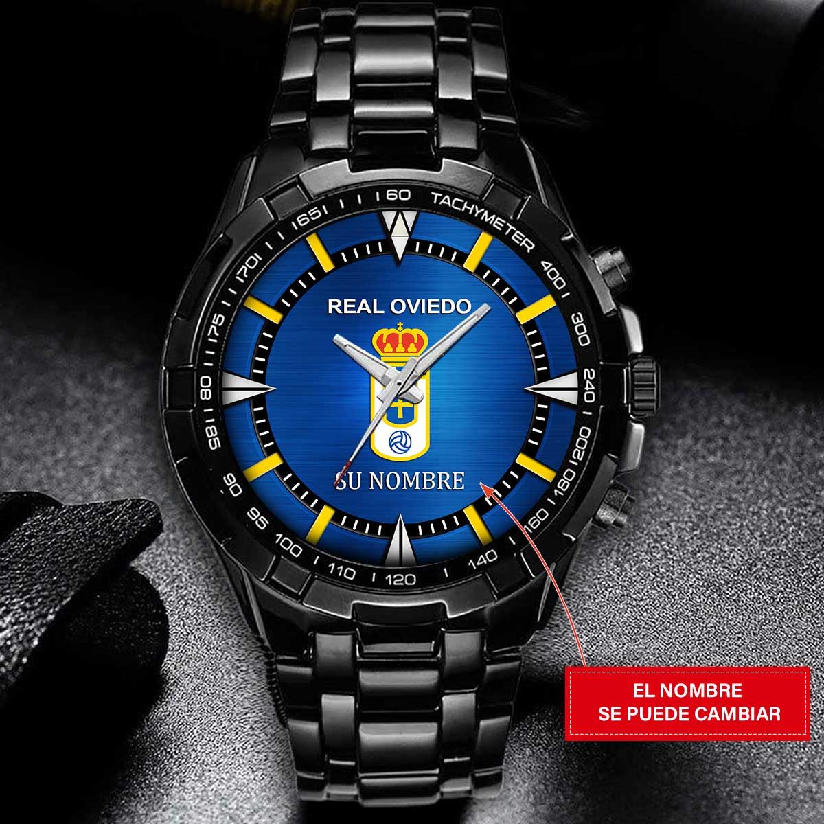 Real Oviedo – Reloj Estelar – Edición para Fans (Hombre) con Nombre Personalizado Real Oviedo – Reloj Estelar – Edición para Fans (Hombre) con Nombre Personalizado