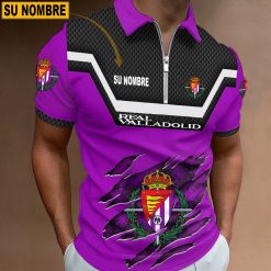 Real Valladolid – Polo con cremallera Edición Especial con Nombre Personalizado