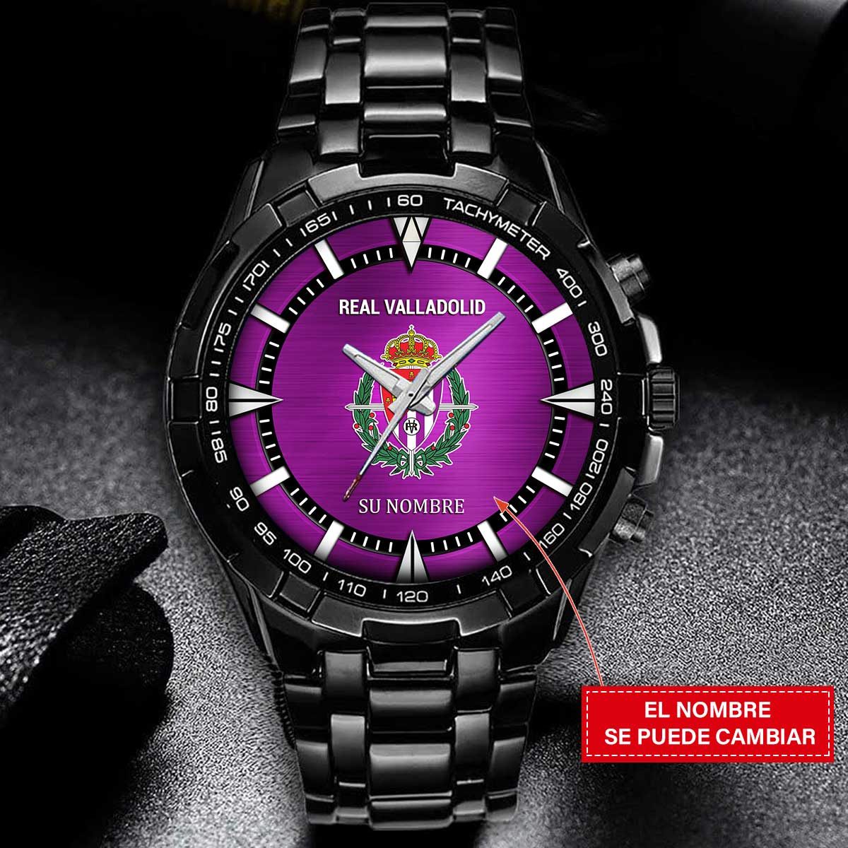 Real Valladolid – Reloj Estelar – Edición para Fans (Hombre) con Nombre Personalizado Real Valladolid – Reloj Estelar – Edición para Fans (Hombre) con Nombre Personalizado
