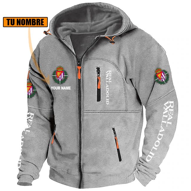 Real Valladolid – Chaqueta con cremallera Edición Especial con Nombre Personalizado Real Valladolid – Chaqueta con cremallera Edición Especial con Nombre Personalizado