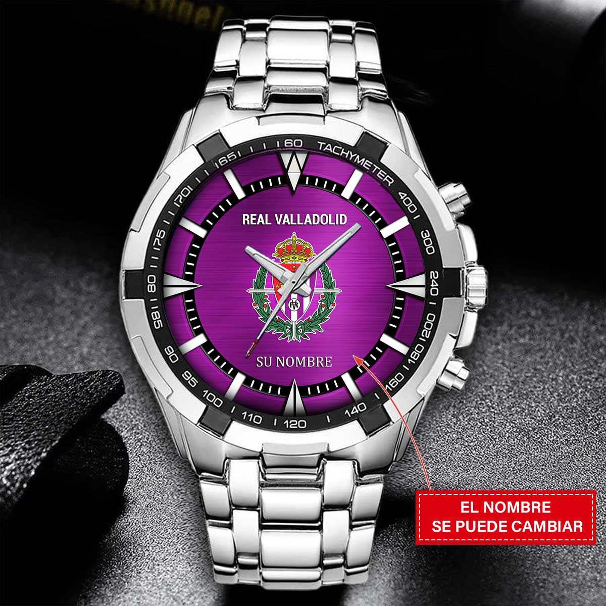 Real Valladolid – Reloj Estelar – Edición para Fans (Hombre) con Nombre Personalizado Real Valladolid – Reloj Estelar – Edición para Fans (Hombre) con Nombre Personalizado