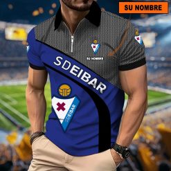 SD Eibar – Polo con cremallera Nuevo estilo con Nombre Personalizado