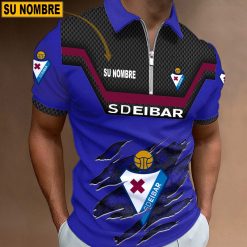 SD Eibar – Polo con cremallera Edición Especial con Nombre Personalizado