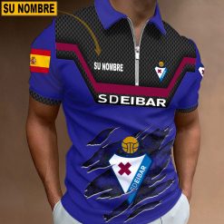 SD Eibar – Polo con cremallera Edición Especial con Nombre Personalizado