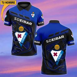 SD Eibar – Polo Estilo deportivo con Nombre Personalizado