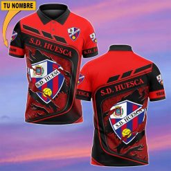 SD Huesca – Polo Estilo deportivo con Nombre Personalizado