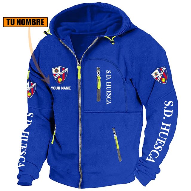 SD Huesca – Chaqueta con cremallera Edición Especial con Nombre Personalizado SD Huesca – Chaqueta con cremallera Edición Especial con Nombre Personalizado