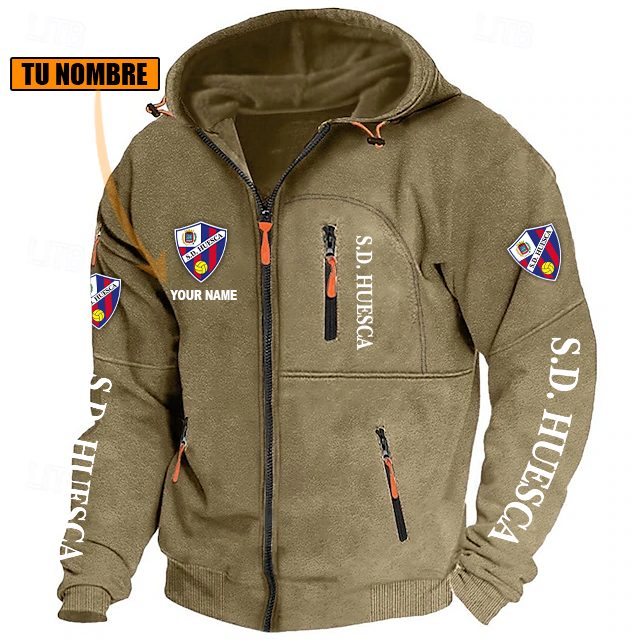 SD Huesca – Chaqueta con cremallera Edición Especial con Nombre Personalizado SD Huesca – Chaqueta con cremallera Edición Especial con Nombre Personalizado