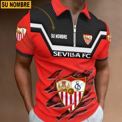 Sevilla FC – Polo con cremallera Edición Especial con Nombre Personalizado