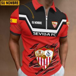 Sevilla FC – Polo con cremallera Edición Especial con Nombre Personalizado