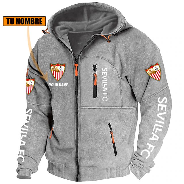 Sevilla FC – Chaqueta con cremallera Edición Especial con Nombre Personalizado Sevilla FC – Chaqueta con cremallera Edición Especial con Nombre Personalizado