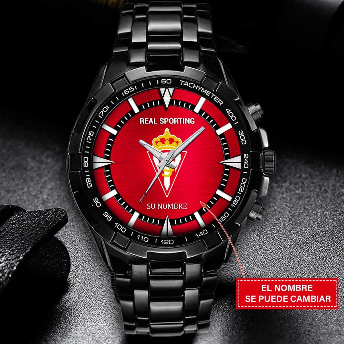 Sporting Gijon – Reloj Estelar – Edición para Fans (Hombre) con Nombre Personalizado Sporting Gijon – Reloj Estelar – Edición para Fans (Hombre) con Nombre Personalizado