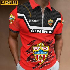 UD Almería – Polo con cremallera Edición Especial con Nombre Personalizado