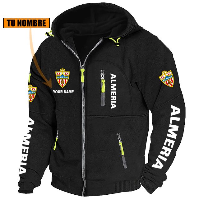 UD Almería – Chaqueta con cremallera Edición Especial con Nombre Personalizado UD Almería – Chaqueta con cremallera Edición Especial con Nombre Personalizado