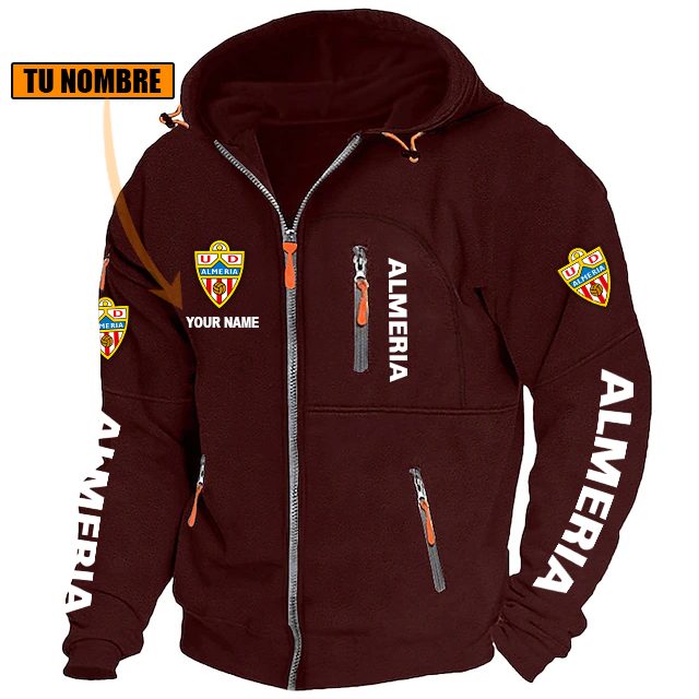 UD Almería – Chaqueta con cremallera Edición Especial con Nombre Personalizado UD Almería – Chaqueta con cremallera Edición Especial con Nombre Personalizado