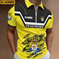 UD Las Palmas – Polo con cremallera Edición Especial con Nombre Personalizado