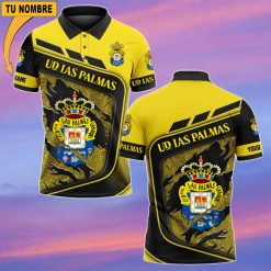 UD Las Palmas – Polo Estilo deportivo con Nombre Personalizado