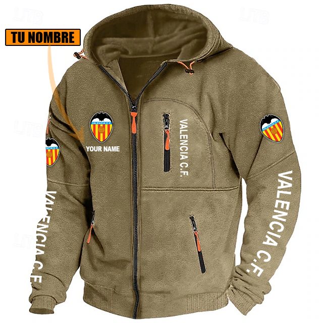 Valencia CF – Chaqueta con cremallera Edición Especial con Nombre Personalizado Valencia CF – Chaqueta con cremallera Edición Especial con Nombre Personalizado