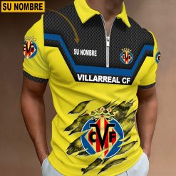 Villarreal CF – Polo con cremallera Edición Especial con Nombre Personalizado