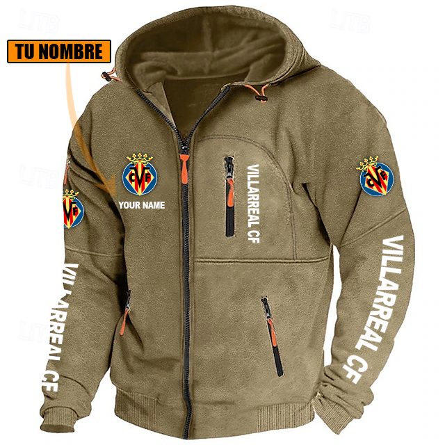 Villarreal CF – Chaqueta con cremallera Edición Especial con Nombre Personalizado Villarreal CF – Chaqueta con cremallera Edición Especial con Nombre Personalizado