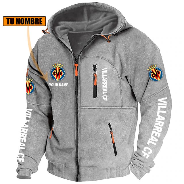 Villarreal CF – Chaqueta con cremallera Edición Especial con Nombre Personalizado Villarreal CF – Chaqueta con cremallera Edición Especial con Nombre Personalizado