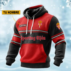 Sporting Gijon – Sudadera tipo hoodie Edición Especial con Nombre Personalizado