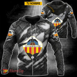 CD Castellón – Sudadera con cierre Edición Especial con Nombre Personalizado
