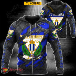 CD Leganés – Sudadera con cierre Edición Especial con Nombre Personalizado