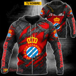 RCD Espanyol – Sudadera con cierre Edición Especial con Nombre Personalizado