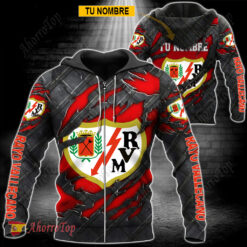 Rayo Vallecano – Sudadera con cierre Edición Especial con Nombre Personalizado