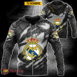 Real Madrid – Sudadera con cierre Edición Especial con Nombre Personalizado