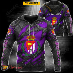 Real Valladolid – Sudadera con cierre Edición Especial con Nombre Personalizado