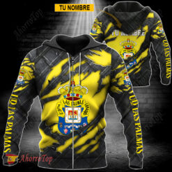 UD Las Palmas – Sudadera con cierre Edición Especial con Nombre Personalizado