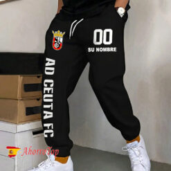 AD Ceuta FC – Pantalones deportivos nuevo estilo con Nombre y número personalizados