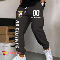AD Ceuta FC – Pantalones deportivos nuevo estilo con Nombre y número personalizados
