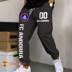 FC Andorra – Pantalones deportivos nuevo estilo con Nombre y número personalizados