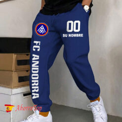 FC Andorra – Pantalones deportivos nuevo estilo con Nombre y número personalizados