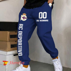 RC Deportivo – Pantalones deportivos nuevo estilo con Nombre y número personalizados