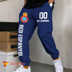 RCD Espanyol – Pantalones deportivos nuevo estilo con Nombre y número personalizados