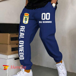 Real Oviedo – Pantalones deportivos nuevo estilo con Nombre y número personalizados